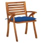 vidaXL Sedie da Giardino con Cuscini 8 pz in Legno Massello di Acacia vidaXL Sedie da Giardino con Cuscini 8 pz in Legno Massello di Acacia