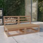 vidaXL Divano da Giardino 2 Posti Marrone Ambra Legno Massello di Pino vidaXL Divano da Giardino 2 Posti Marrone Ambra Legno Massello di Pino