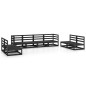 vidaXL Set Divani da Giardino 8 pz Nero in Legno Massello di Pino vidaXL Set Divani da Giardino 8 pz Nero in Legno Massello di Pino