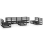 vidaXL Set Divani da Giardino 9 pz Nero in Legno Massello di Pino