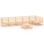 vidaXL Set Divani da Giardino 7 pz in Legno Massello di Pino vidaXL Set Divani da Giardino 7 pz in Legno Massello di Pino