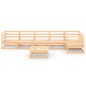 vidaXL Set Divani da Giardino 7 pz in Legno Massello di Pino vidaXL Set Divani da Giardino 7 pz in Legno Massello di Pino