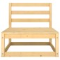 vidaXL Set Divani da Giardino 7 pz in Legno Massello di Pino vidaXL Set Divani da Giardino 7 pz in Legno Massello di Pino