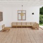 vidaXL Set Salotto da Giardino 7pz Marrone Ambra Legno Massello Pino vidaXL Set Salotto da Giardino 7pz Marrone Ambra Legno Massello Pino