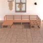 vidaXL Set Salotto da Giardino 6pz Marrone Ambra Legno Massello Pino vidaXL Set Salotto da Giardino 6pz Marrone Ambra Legno Massello Pino
