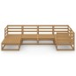 vidaXL Set Salotto da Giardino 6pz Marrone Ambra Legno Massello Pino vidaXL Set Salotto da Giardino 6pz Marrone Ambra Legno Massello Pino
