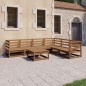vidaXL Set Salotto da Giardino 7pz Marrone Ambra Legno Massello Pino vidaXL Set Salotto da Giardino 7pz Marrone Ambra Legno Massello Pino