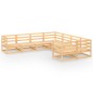 vidaXL Set Divani da Giardino 8 pz in Legno Massello di Pino vidaXL Set Divani da Giardino 8 pz in Legno Massello di Pino
