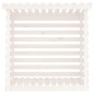 Portalegna Bianco 108x73x108 cm in Legno Massello di Pino Portalegna Bianco 108x73x108 cm in Legno Massello di Pino
