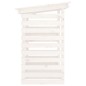 Portalegna Bianco 108x73x108 cm in Legno Massello di Pino Portalegna Bianco 108x73x108 cm in Legno Massello di Pino