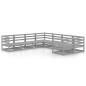 vidaXL Set Divani da Giardino 8 pz in Legno Massello di Pino vidaXL Set Divani da Giardino 8 pz in Legno Massello di Pino