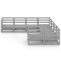 vidaXL Set Divani da Giardino 8 pz in Legno Massello di Pino vidaXL Set Divani da Giardino 8 pz in Legno Massello di Pino