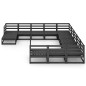 vidaXL Set Divani da Giardino 12 pz in Legno Massello di Pino