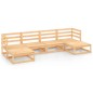 vidaXL Set Divani da Giardino 6 pz in Legno Massello di Pino vidaXL Set Divani da Giardino 6 pz in Legno Massello di Pino