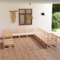 vidaXL Set Divani da Giardino 11 pz in Legno Massello di Pino vidaXL Set Divani da Giardino 11 pz in Legno Massello di Pino