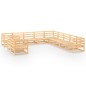 vidaXL Set Divani da Giardino 11 pz in Legno Massello di Pino vidaXL Set Divani da Giardino 11 pz in Legno Massello di Pino