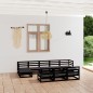vidaXL Set Divani da Giardino 10 pz in Legno Massello di Pino vidaXL Set Divani da Giardino 10 pz in Legno Massello di Pino