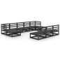 vidaXL Set Divani da Giardino 10 pz in Legno Massello di Pino vidaXL Set Divani da Giardino 10 pz in Legno Massello di Pino