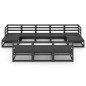 vidaXL Set Divani da Giardino 10 pz in Legno Massello di Pino vidaXL Set Divani da Giardino 10 pz in Legno Massello di Pino