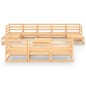 vidaXL Set Divani da Giardino 11 pz in Legno Massello di Pino vidaXL Set Divani da Giardino 11 pz in Legno Massello di Pino