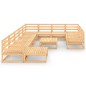 vidaXL Set Divani da Giardino 12 pz in Legno Massello di Pino vidaXL Set Divani da Giardino 12 pz in Legno Massello di Pino