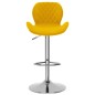 vidaXL Sgabelli da Bar 2 pz Giallo Senape in Velluto vidaXL Sgabelli da Bar 2 pz Giallo Senape in Velluto