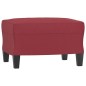 vidaXL Poltrona con Poggiapiedi Rosso Vino 60 cm in Similpelle vidaXL Poltrona con Poggiapiedi Rosso Vino 60 cm in Similpelle