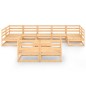 vidaXL Set Divani da Giardino 10 pz in Legno Massello di Pino vidaXL Set Divani da Giardino 10 pz in Legno Massello di Pino