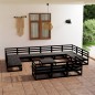 vidaXL Set Divani da Giardino 14 pz in Legno Massello di Pino vidaXL Set Divani da Giardino 14 pz in Legno Massello di Pino