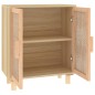Credenza Marrone 60x30x70cm Legno Massello Pino Rattan Naturale Credenza Marrone 60x30x70cm Legno Massello Pino Rattan Naturale