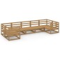 vidaXL Set Salotto da Giardino 7 pz in Legno Massello di Pino