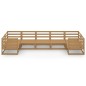 vidaXL Set Salotto da Giardino 7 pz in Legno Massello di Pino