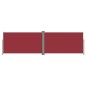 Tenda da Sole Laterale Retrattile Rossa 180x600 cm Tenda da Sole Laterale Retrattile Rossa 180x600 cm