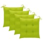 vidaXL Sedie da Pranzo da Esterni con Cuscini 4 pz Massello di Acacia vidaXL Sedie da Pranzo da Esterni con Cuscini 4 pz Massello di Acacia