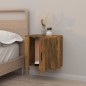 Comodino a Muro Rovere Fumo 50x30x47 cm Comodino a Muro Rovere Fumo 50x30x47 cm