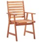 vidaXL Sedie da Pranzo da Esterni con Cuscini 6 pz Massello di Acacia vidaXL Sedie da Pranzo da Esterni con Cuscini 6 pz Massello di Acacia