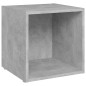 vidaXL Set Mobile TV 6 pz Grigio Cemento in Legno Multistrato vidaXL Set Mobile TV 6 pz Grigio Cemento in Legno Multistrato