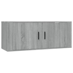 Mobile Porta TV a Parete grigio sonoma 100x34,5x40 cm