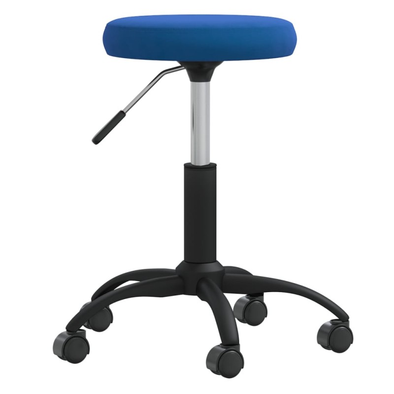 vidaXL Sedia da Pranzo Blu in Velluto vidaXL Sedia da Pranzo Blu in Velluto