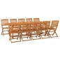 vidaXL Set da Pranzo da Giardino 11 pz 280x90x75 cm Massello di Acacia vidaXL Set da Pranzo da Giardino 11 pz 280x90x75 cm Massello di Acacia