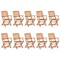 vidaXL Set da Pranzo da Giardino 11 pz 280x90x75 cm Massello di Acacia vidaXL Set da Pranzo da Giardino 11 pz 280x90x75 cm Massello di Acacia