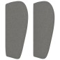 Testiera ad Orecchio Grigio Scuro 147x23x78/88 cm in Tessuto Testiera ad Orecchio Grigio Scuro 147x23x78/88 cm in Tessuto