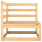 vidaXL Set Divani da Giardino 10 pz in Legno Massello di Pino vidaXL Set Divani da Giardino 10 pz in Legno Massello di Pino