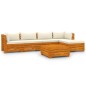 vidaXL Set Divani da Giardino 6 pz con Cuscini in Massello di Acacia vidaXL Set Divani da Giardino 6 pz con Cuscini in Massello di Acacia