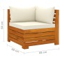 vidaXL Set Divani da Giardino 6 pz con Cuscini in Massello di Acacia vidaXL Set Divani da Giardino 6 pz con Cuscini in Massello di Acacia