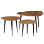 vidaXL Set Tavolini da Salotto 3 pz in Legno Massello d'Acacia vidaXL Set Tavolini da Salotto 3 pz in Legno Massello d'Acacia