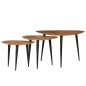 vidaXL Set Tavolini da Salotto 3 pz in Legno Massello d'Acacia vidaXL Set Tavolini da Salotto 3 pz in Legno Massello d'Acacia