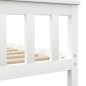 vidaXL Giroletto senza Materasso Bianco 160x200 cm in Legno di Pino vidaXL Giroletto senza Materasso Bianco 160x200 cm in Legno di Pino