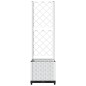 vidaXL Fioriera da Giardino con Graticcio Bianco 40x40x136 cm PP vidaXL Fioriera da Giardino con Graticcio Bianco 40x40x136 cm PP