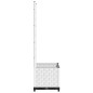 vidaXL Fioriera da Giardino con Graticcio Bianco 40x40x136 cm PP vidaXL Fioriera da Giardino con Graticcio Bianco 40x40x136 cm PP